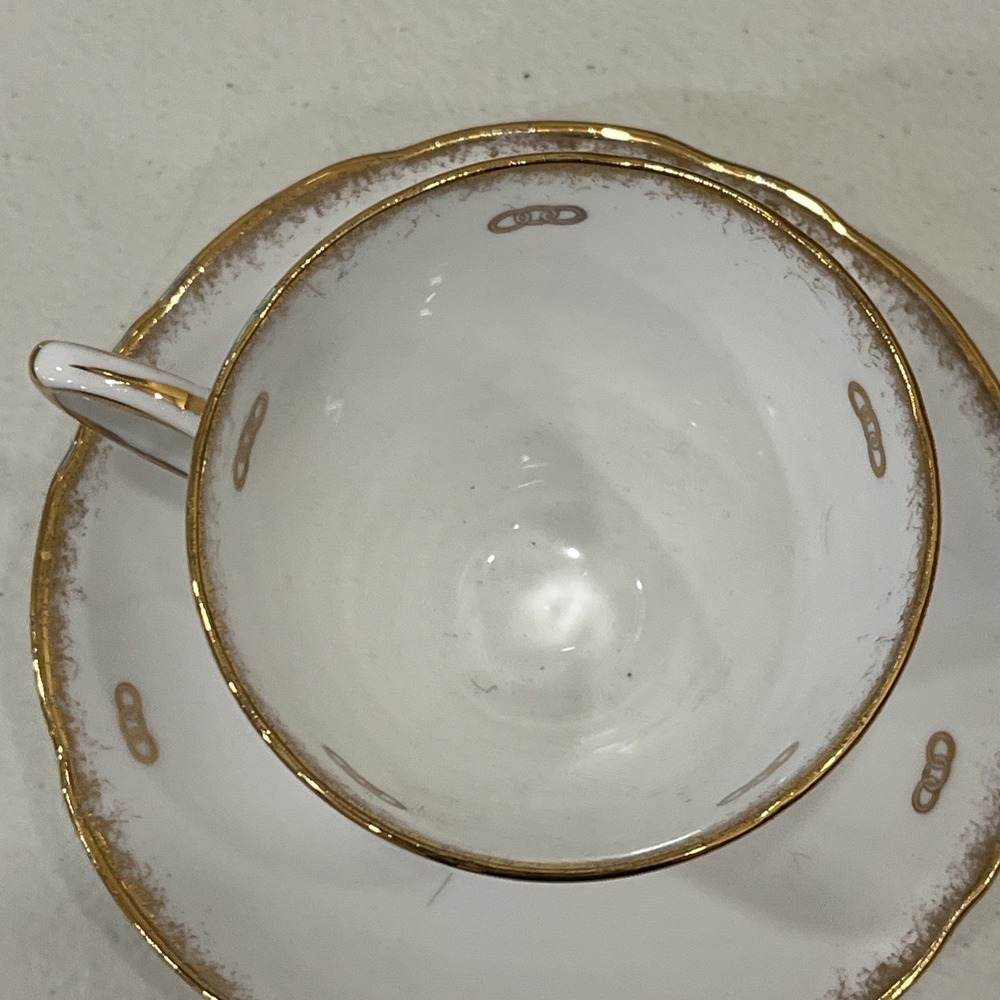 Royal Stafford Bone China England Tea Cup & Saucer Rebekah Lodge Antique Rare - Picture 6 of 9